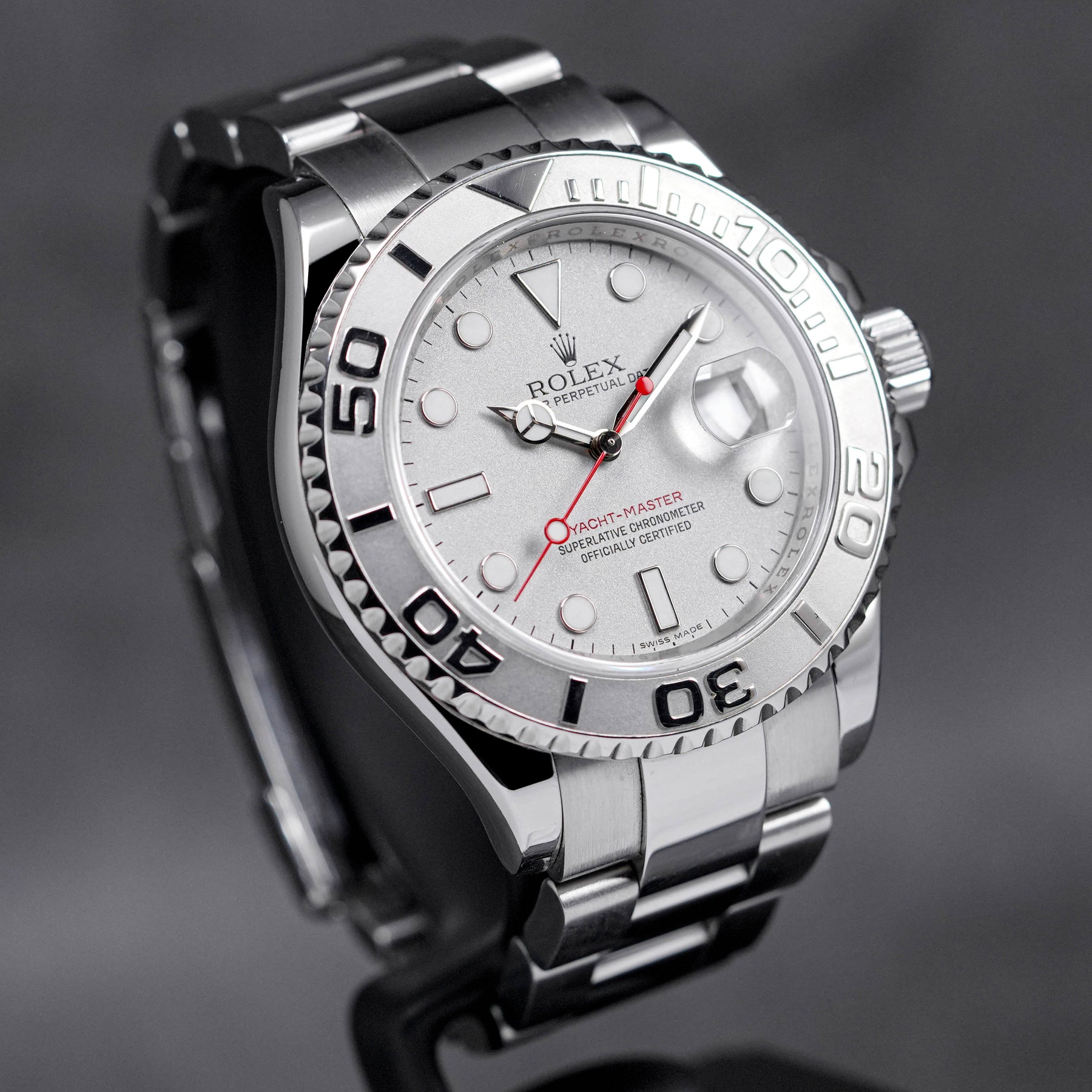 Rolex Yacht Master Platinum Silver