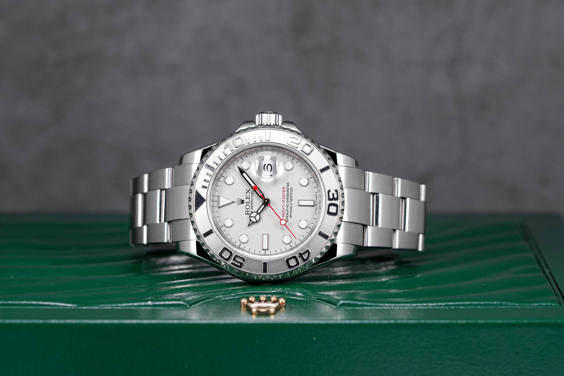 Rolex Yacht Master Platinum Silver