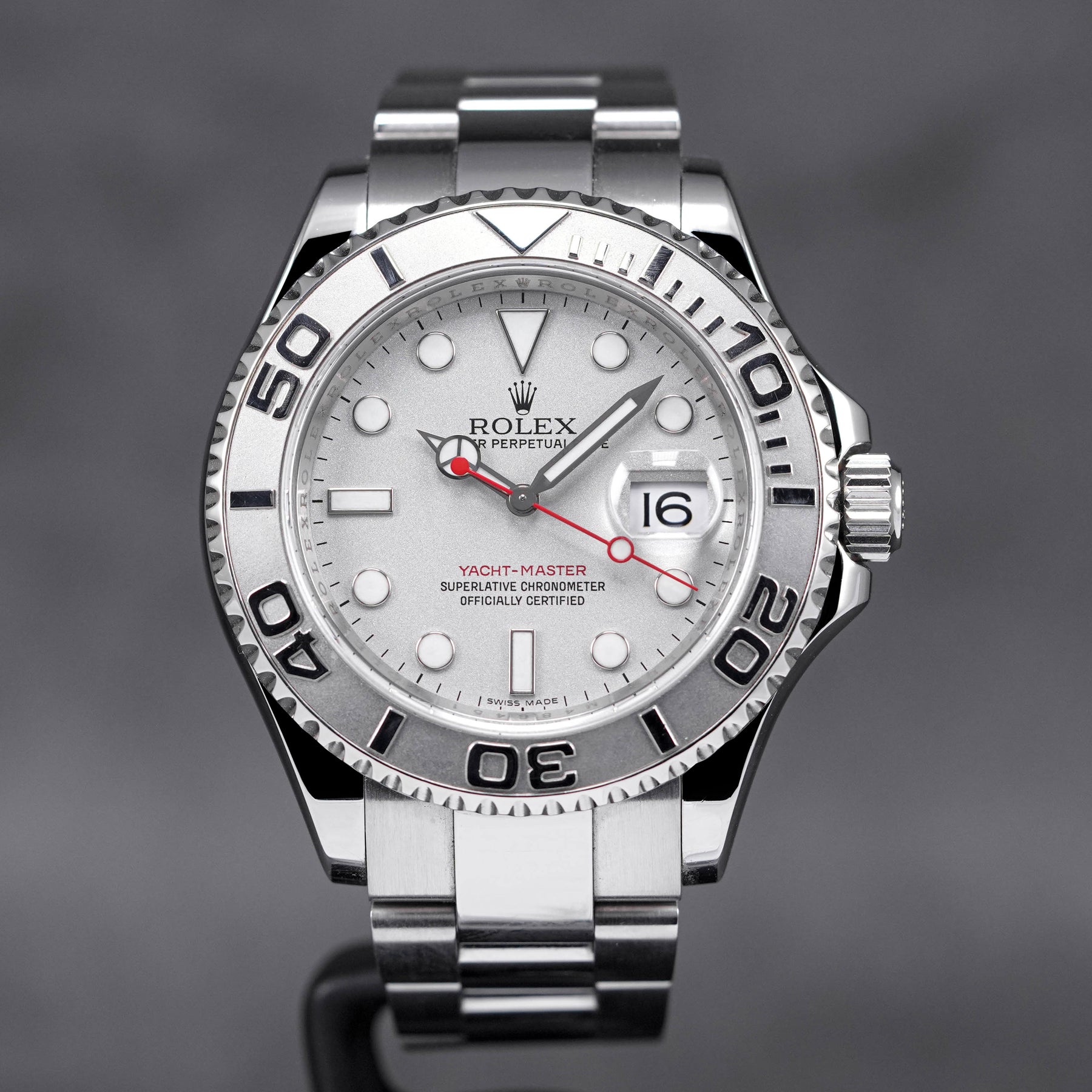 Rolex Yacht Master Platinum Silver