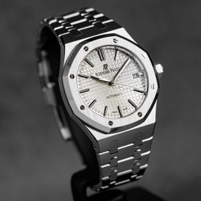 ROYAL OAK 37MM 15450 WHITE DIAL (2014)