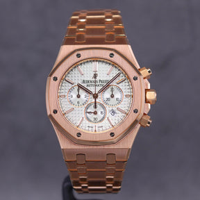 ROYAL OAK CHRONOGRAPH 41MM ROSEGOLD WHITE DIAL (2017)