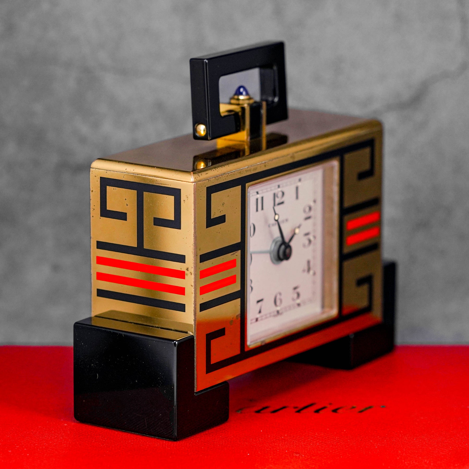 Art Deco Alarm Desk Clock