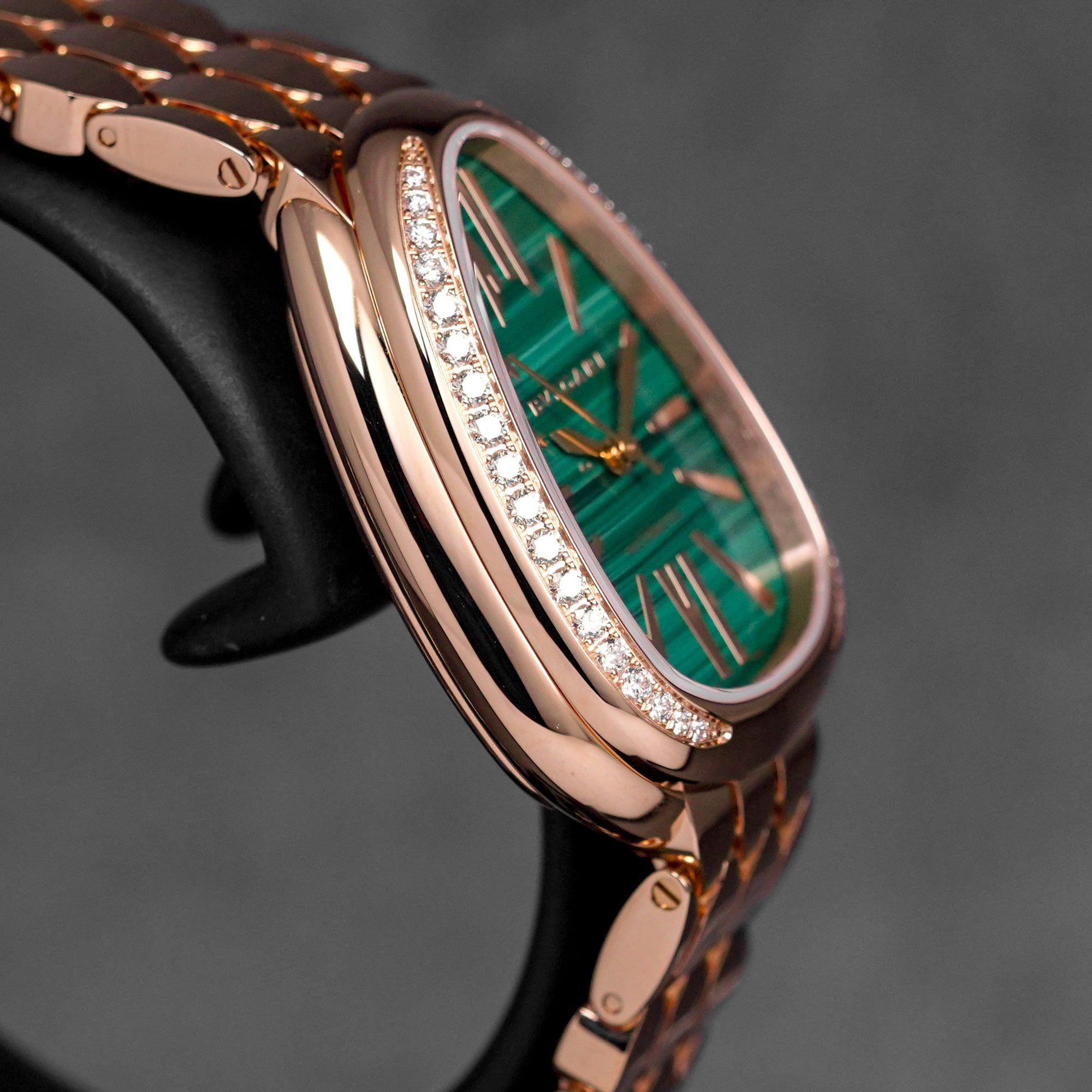 SERPENTI SEDUTTORI ROSEGOLD GREEN MALACHITE DIAL DIAMOND BEZEL (2026)