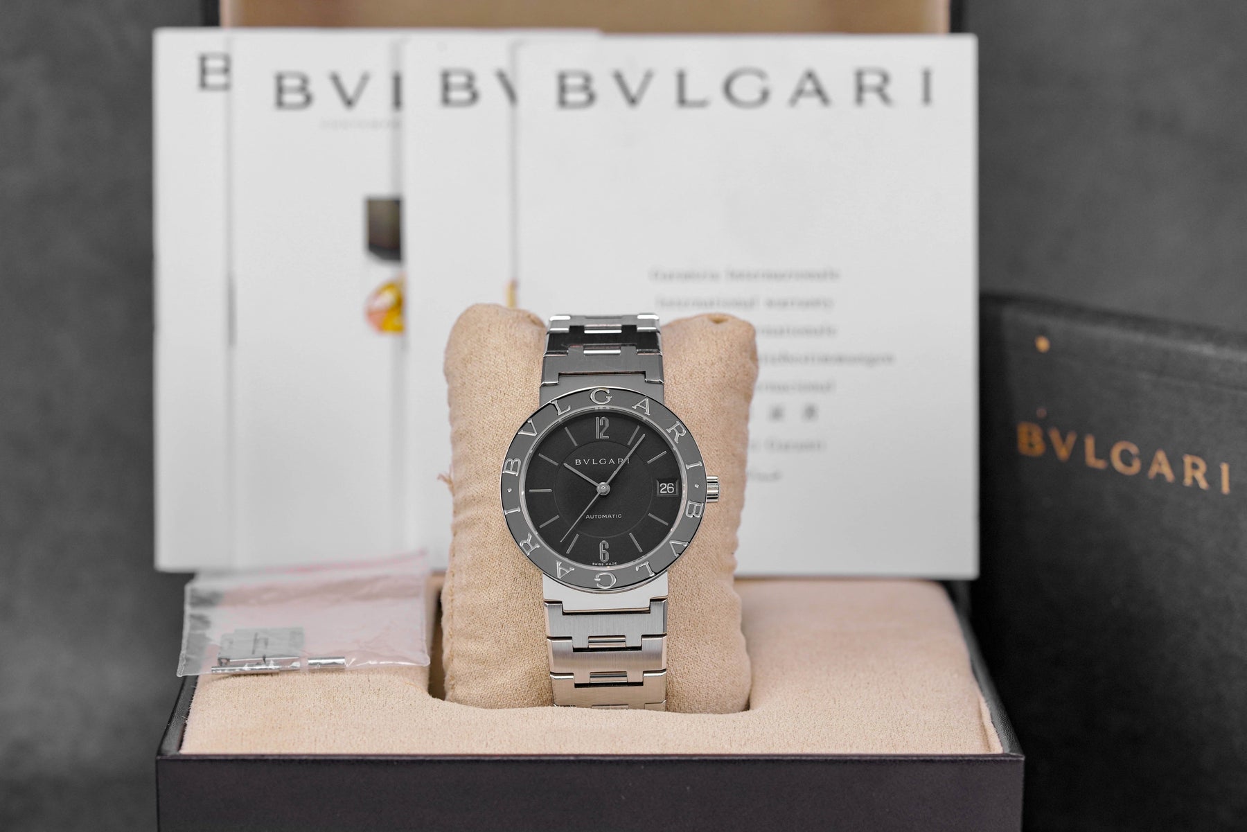 Harga Bvlgari BB Steel Black