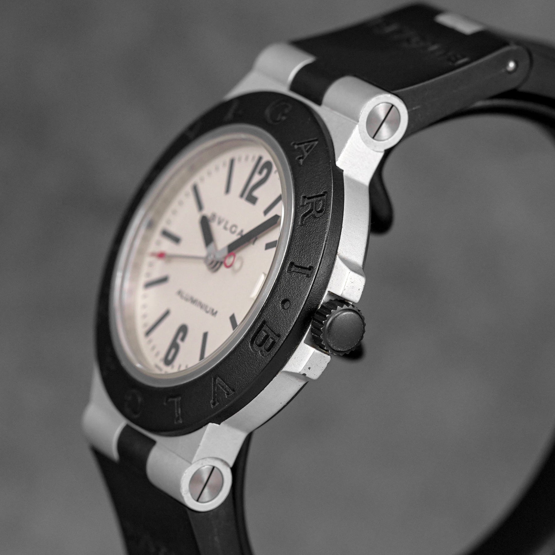 Harga Bvlgari Diagono Alumunium 38mm White