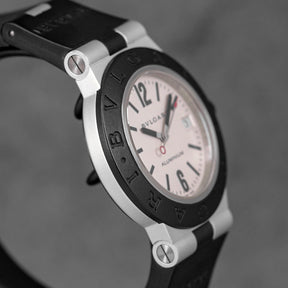 Harga Bvlgari Diagono Alumunium 38mm White