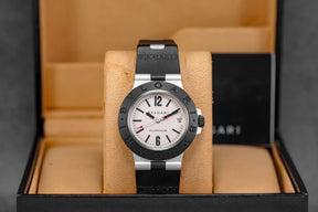Harga Bvlgari Diagono Alumunium 38mm White
