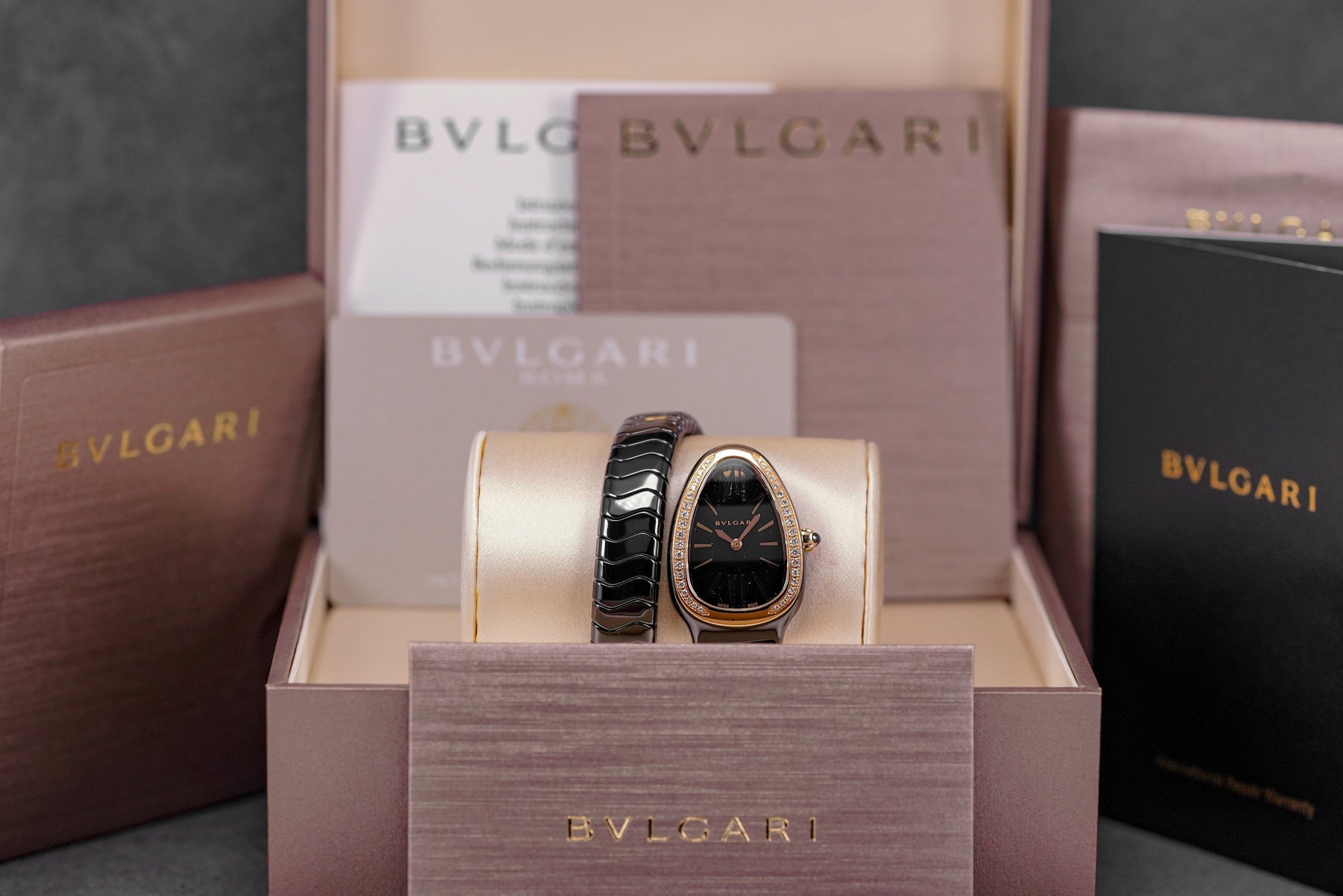 Harga Bvlgari Serpenti Spiga Black Diamond