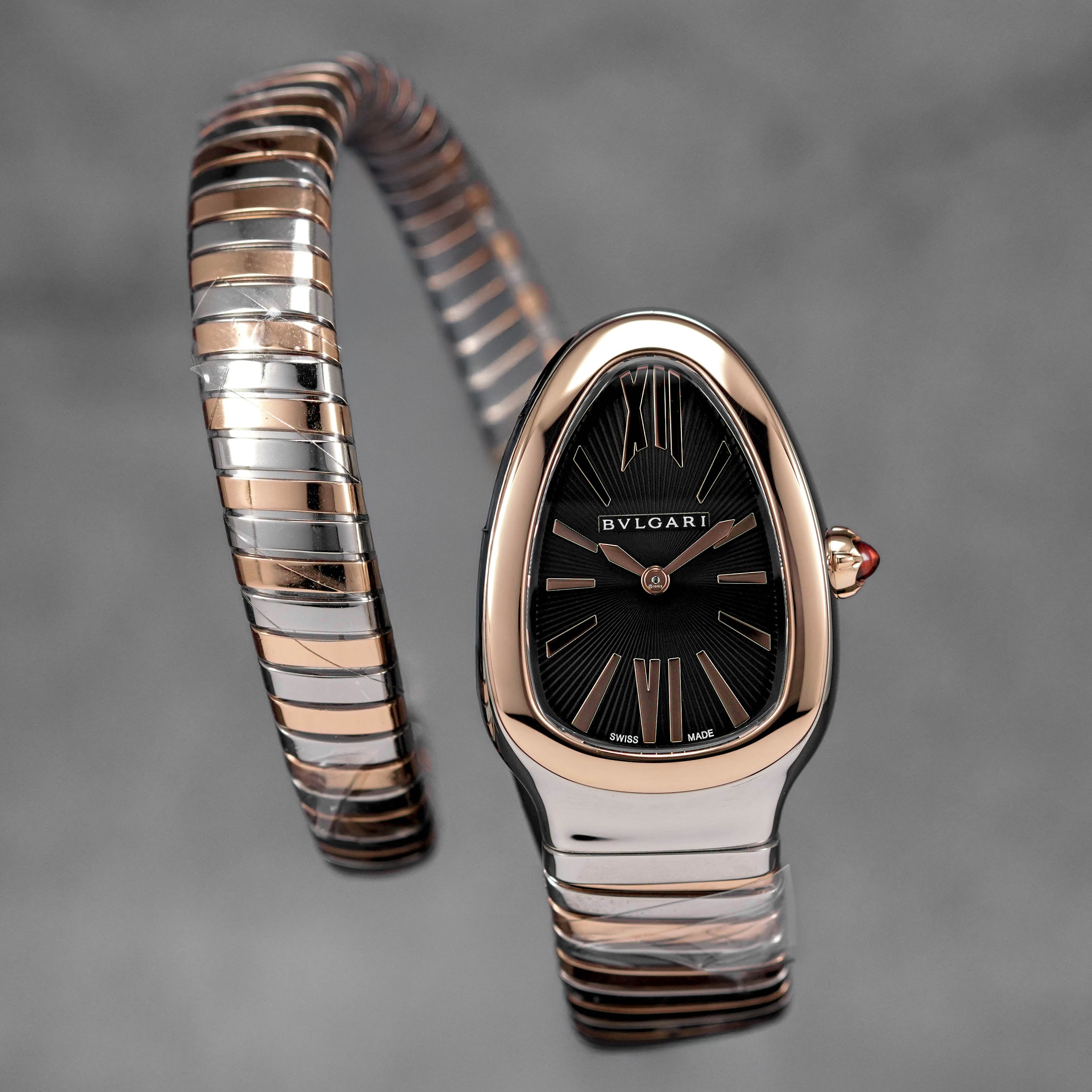 BVLGARI SERPENTI TUBOGAS TWOTONE ROSEGOLD BLACK DIAL (2025) OMNILUXE