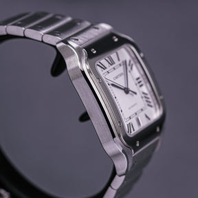 SANTOS DE CARTIER L WHITE DIAL (2023)
