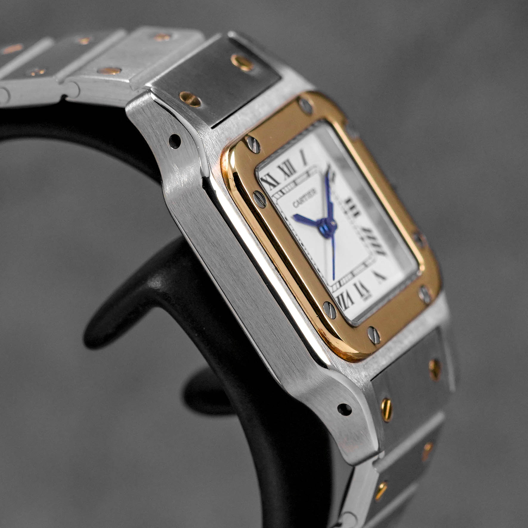 SANTOS CARRÉE TWOTONE YELLOWGOLD SILVER DIAL (WATCH ONLY)