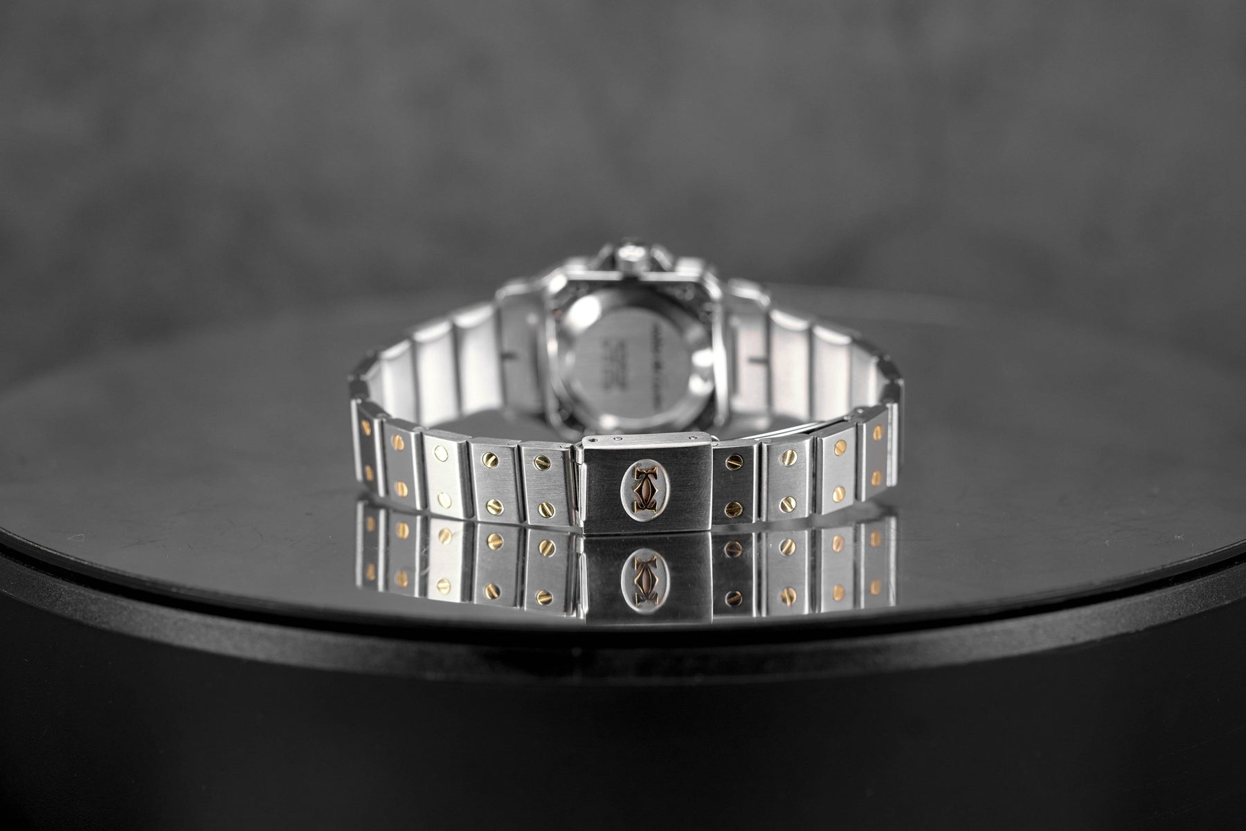 SANTOS CARRÉE TWOTONE YELLOWGOLD SILVER DIAL (WATCH ONLY)