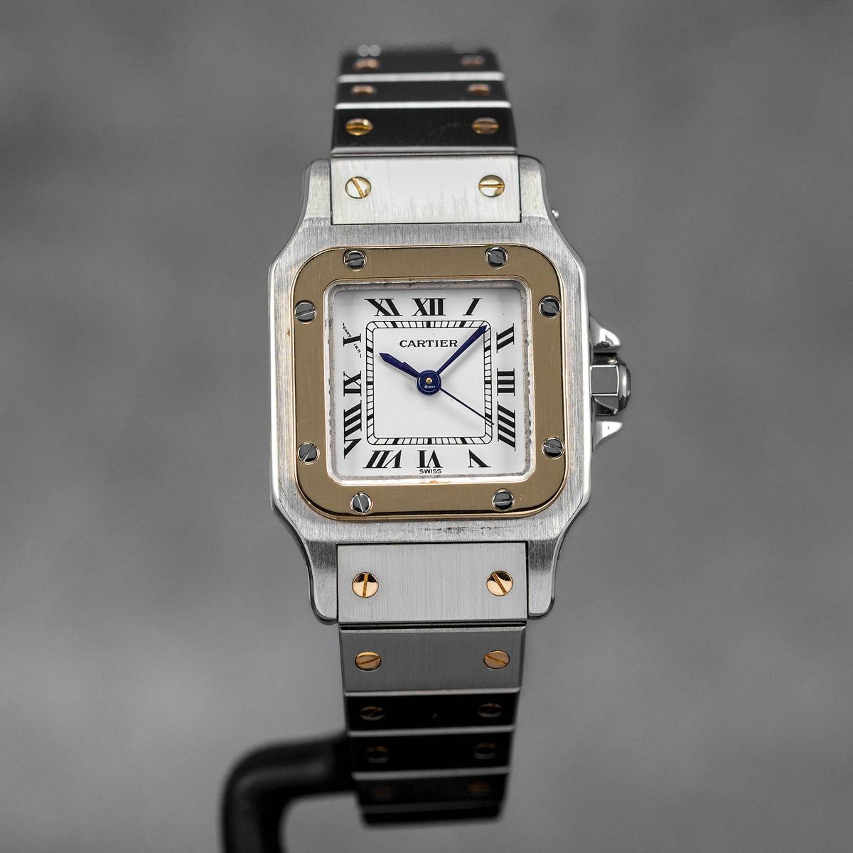 Harga Cartier Santos Carree Twotone White