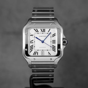Harga Cartier Santos De Cartier L Silver