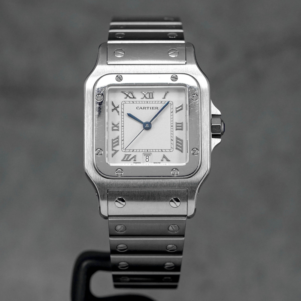 Harga Cartier Santos Galbee L Silver