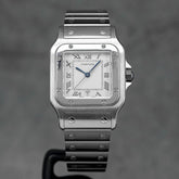 Harga Cartier Santos Galbee L Silver