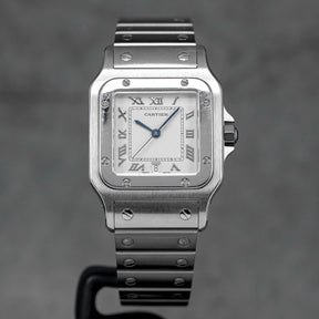 Harga Cartier Santos Galbee L Silver