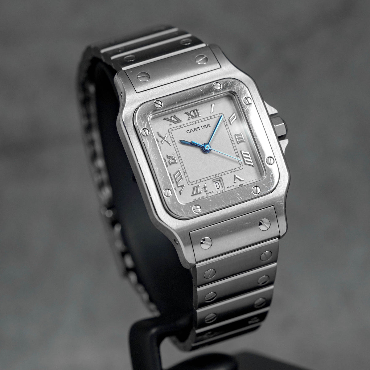 Harga Cartier Santos Galbee L Silver