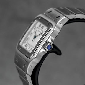 Harga Cartier Santos Galbee L Silver