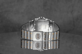 SANTOS GALBEE TWOTONE YELLOWGOLD L SILVER DIAL (2014)