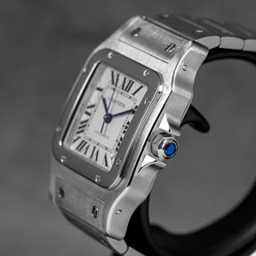 SANTOS GALBEE XL SILVER DIAL (WATCH ONLY)