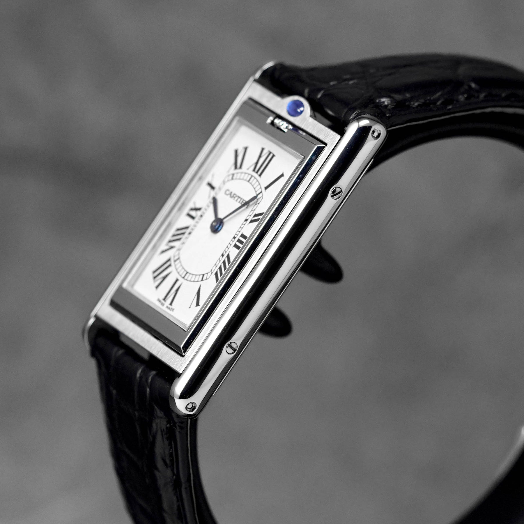 Harga Cartier Tank Basculante Mecanique Black