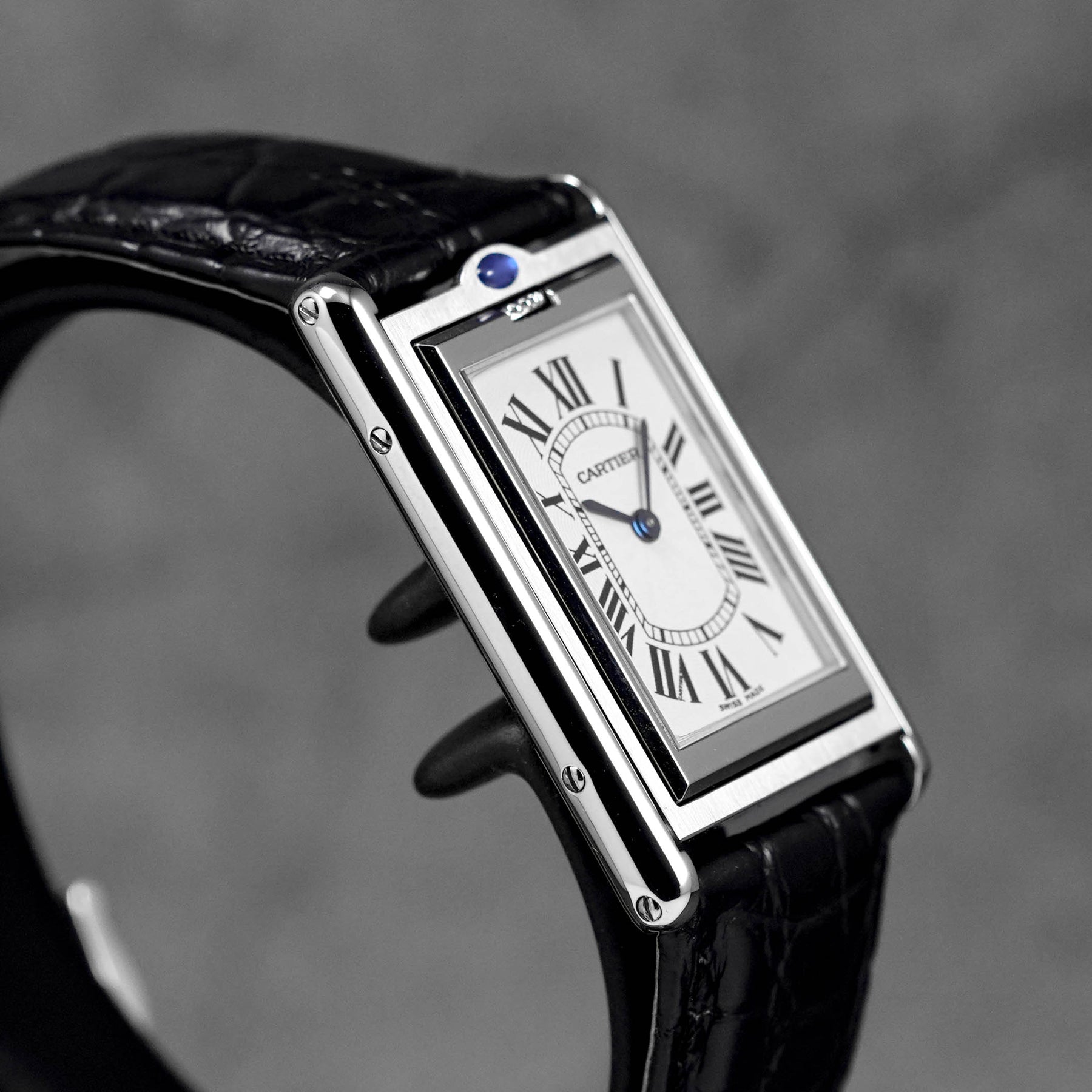 Harga Cartier Tank Basculante Mecanique Black