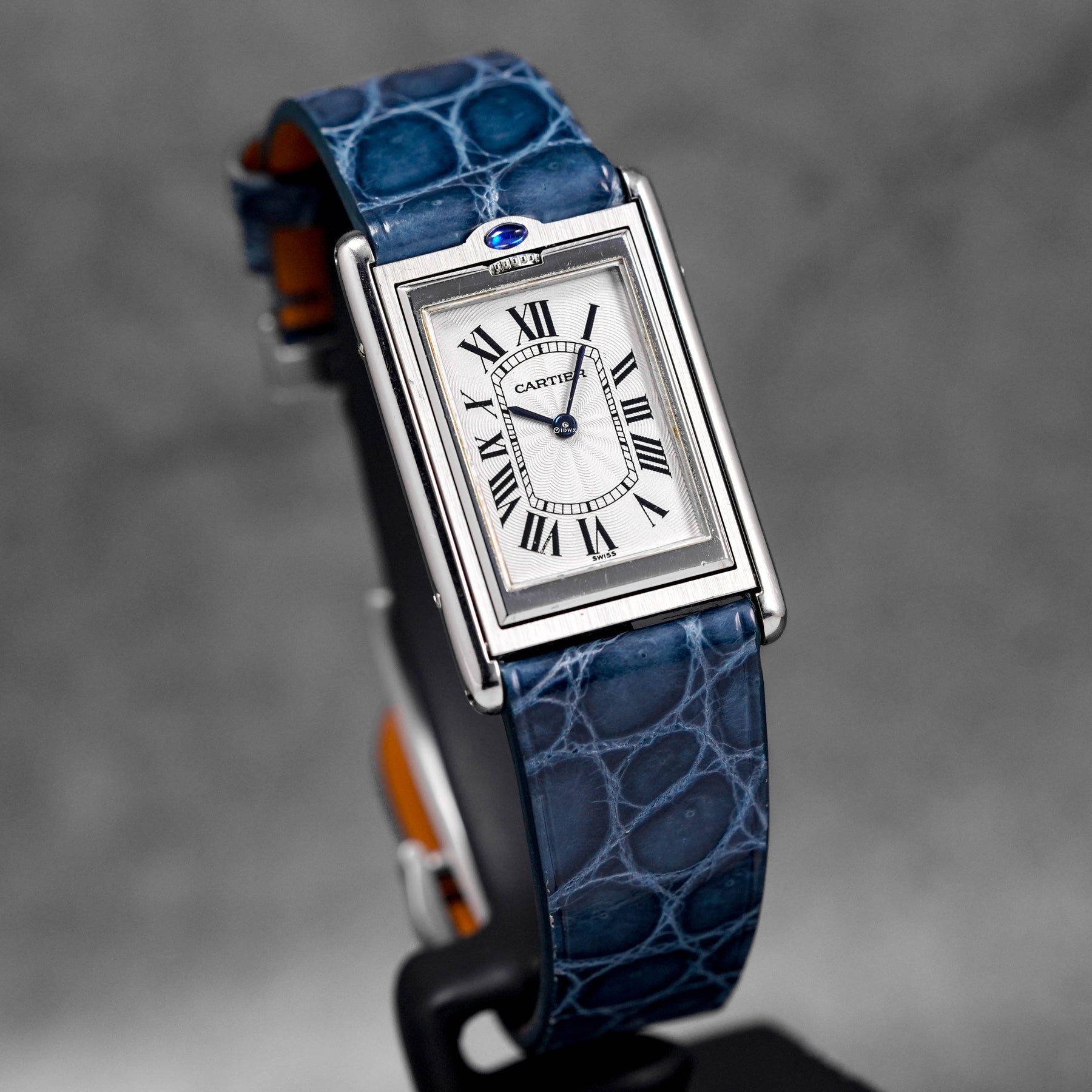 Harga Cartier Tank Basculante Mecanique Blue