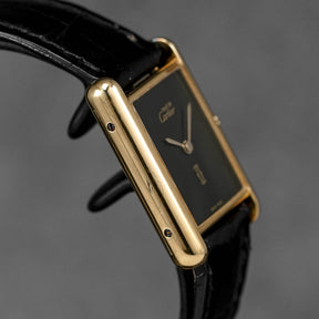 Harga Cartier Tank Must Vermeil Yellowgold Black