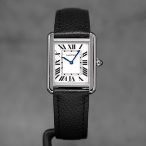 TANK SOLO S SILVER DIAL LEATHER STRAP (2018)