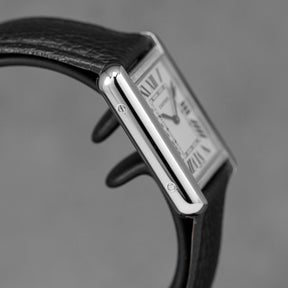 TANK SOLO S SILVER DIAL LEATHER STRAP (2018)
