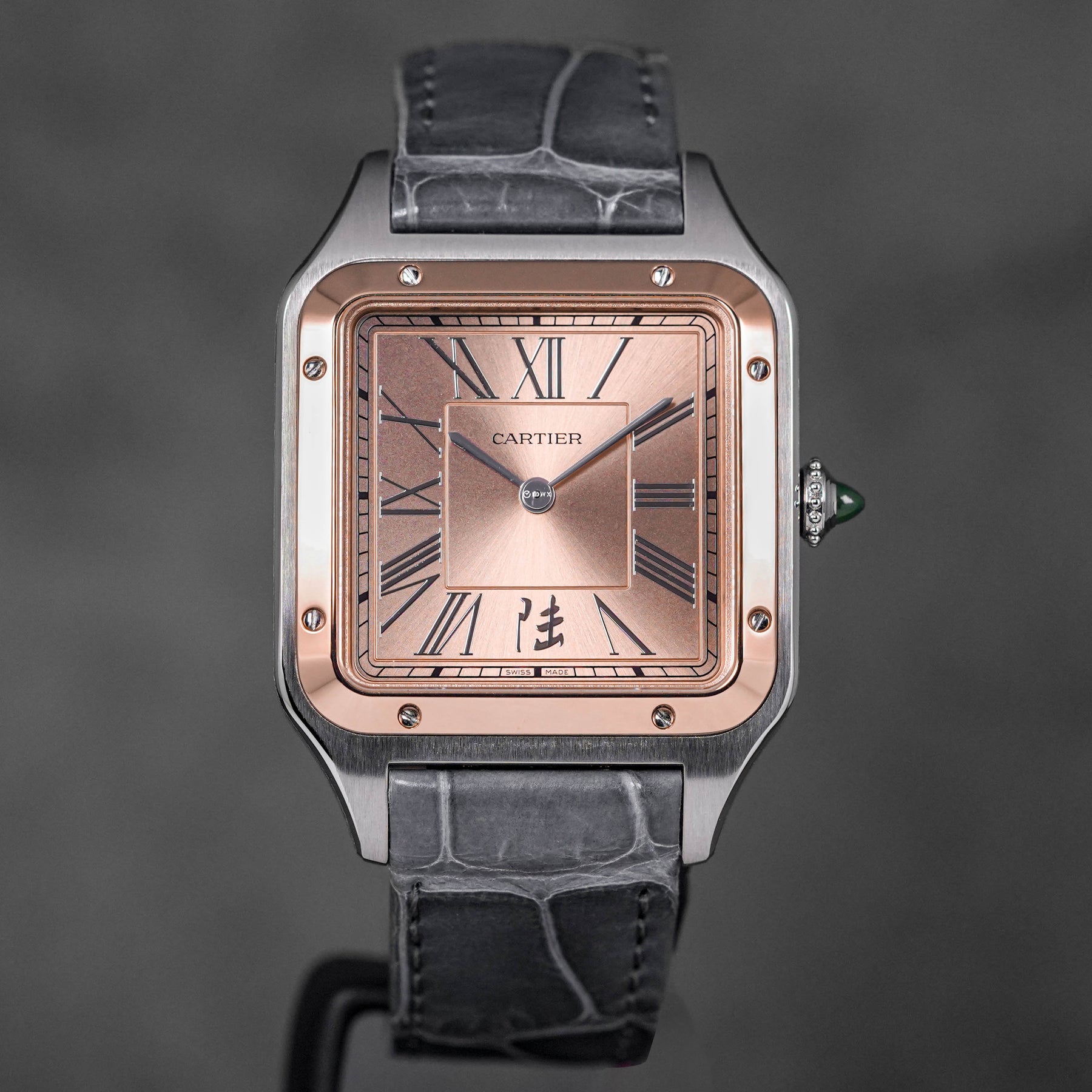 SANTOS DUMONT L TWOTONE ROSEGOLD SALMON DIAL CHINA SPECIAL EDITION 2023