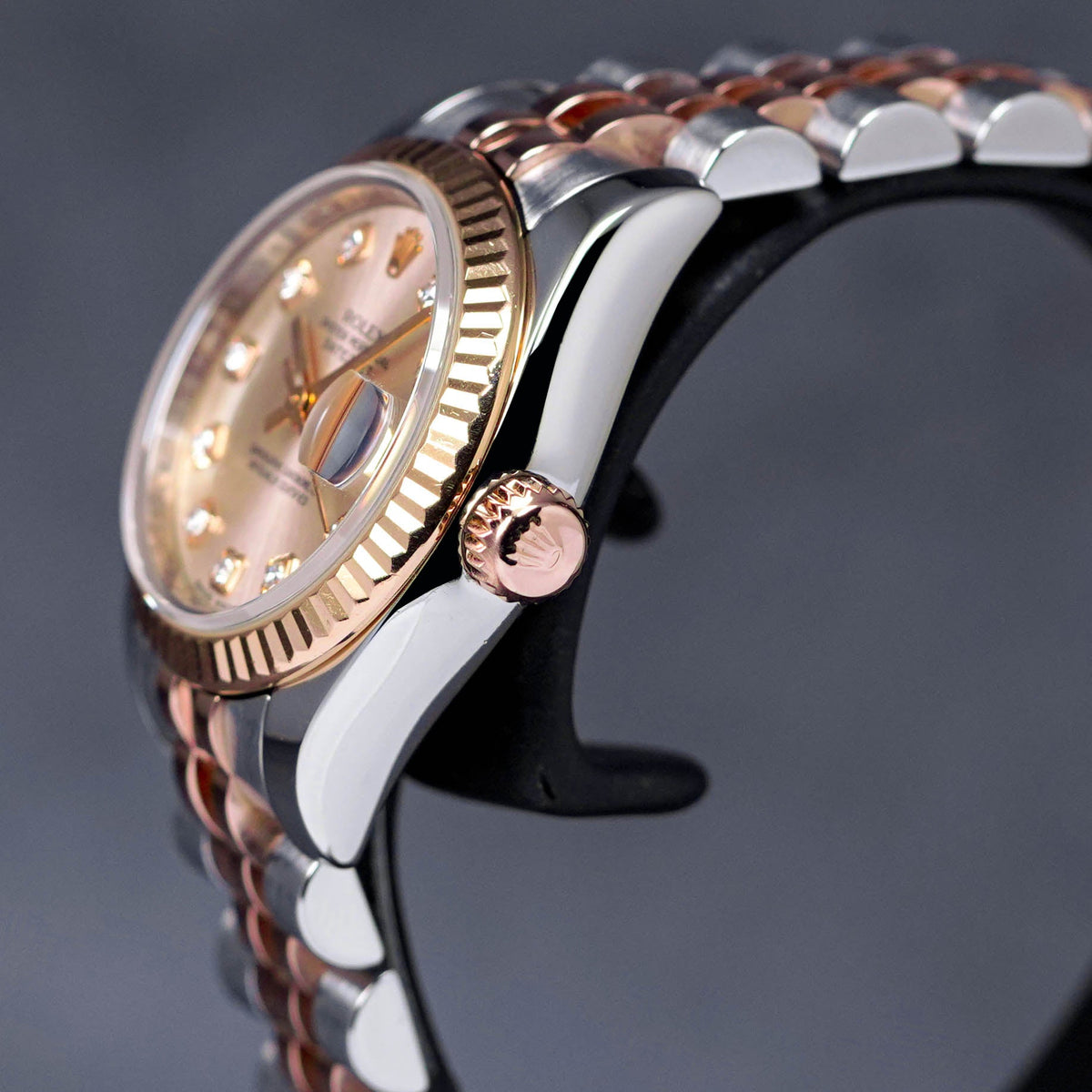 DATEJUST 26MM TWOTONE ROSEGOLD PINK SUNDUST DIAMOND DIAL (UNDATED)