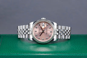 DATEJUST 36MM SALMON DIAMOND DIAL (2009)
