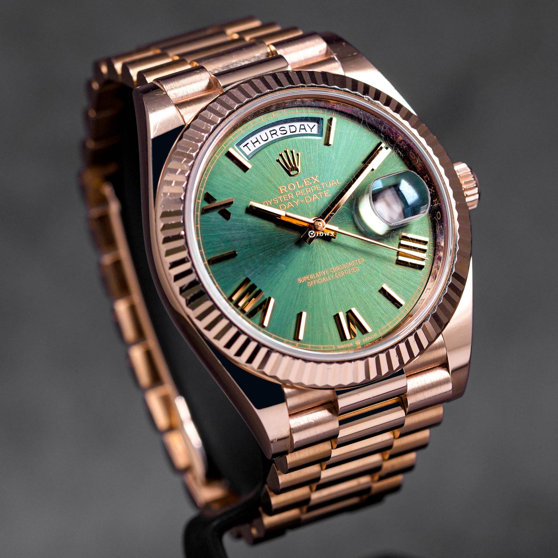 DAYDATE 40MM ROSEGOLD OLIVE GREEN DIAL (2021)