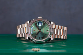 DAYDATE 40MM ROSEGOLD OLIVE GREEN DIAL (2021)