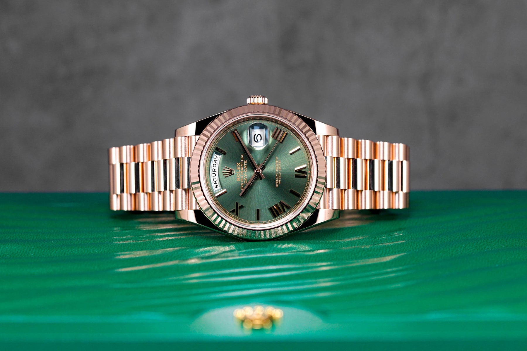 DAYDATE 40MM ROSEGOLD OLIVE GREEN DIAL (2022)