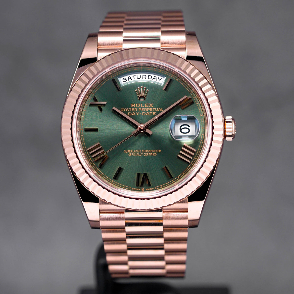 DAYDATE 40MM ROSEGOLD OLIVE GREEN DIAL (2022)