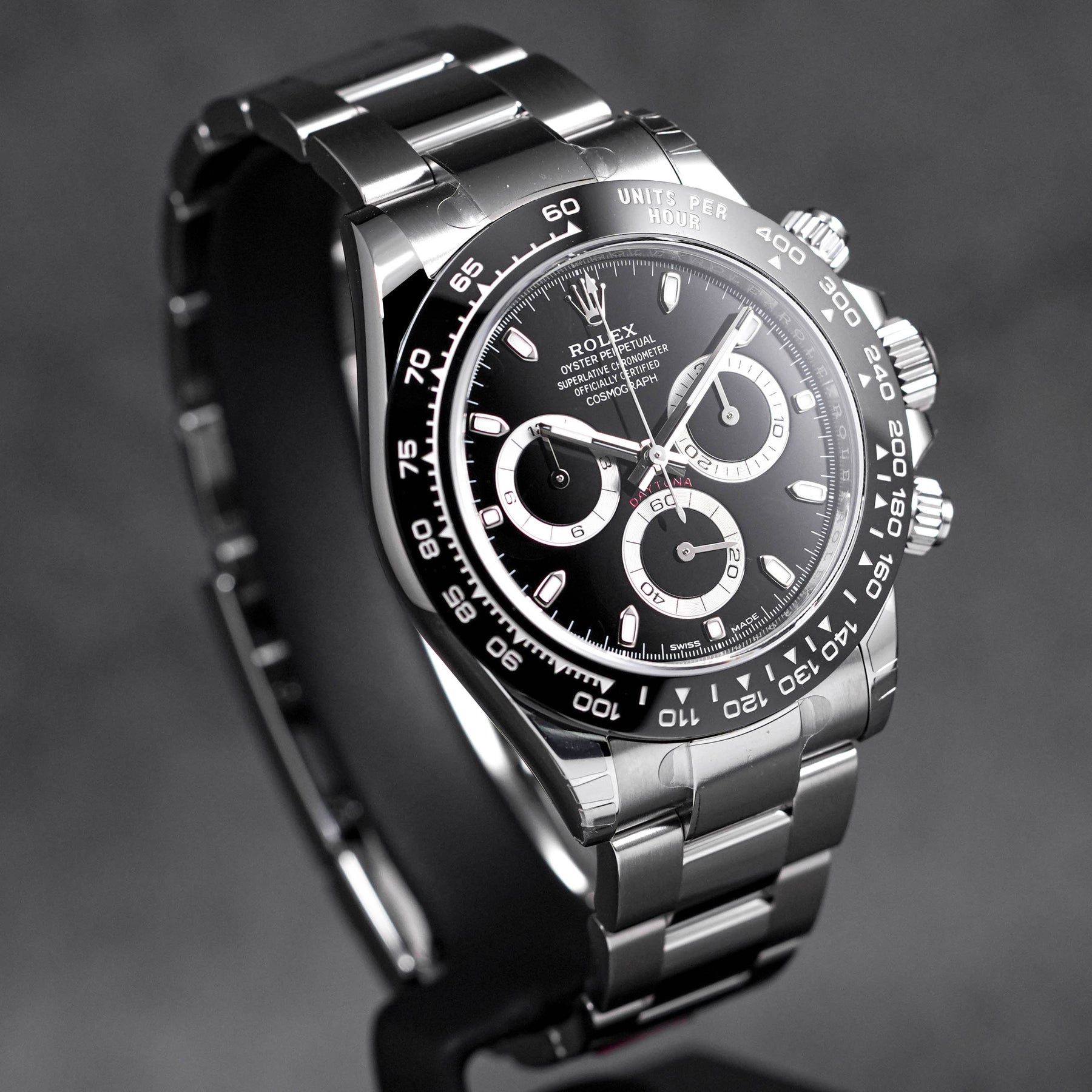 DAYTONA STEEL CERAMIC BEZEL BLACK DIAL (2023)