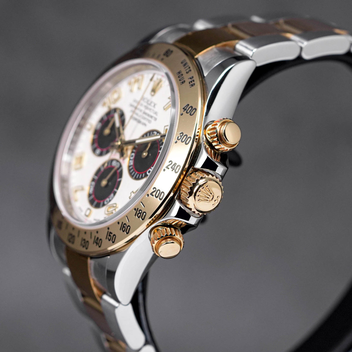DAYTONA TWOTONE YELLOWGOLD ARABIC WHITE DIAL (2016)