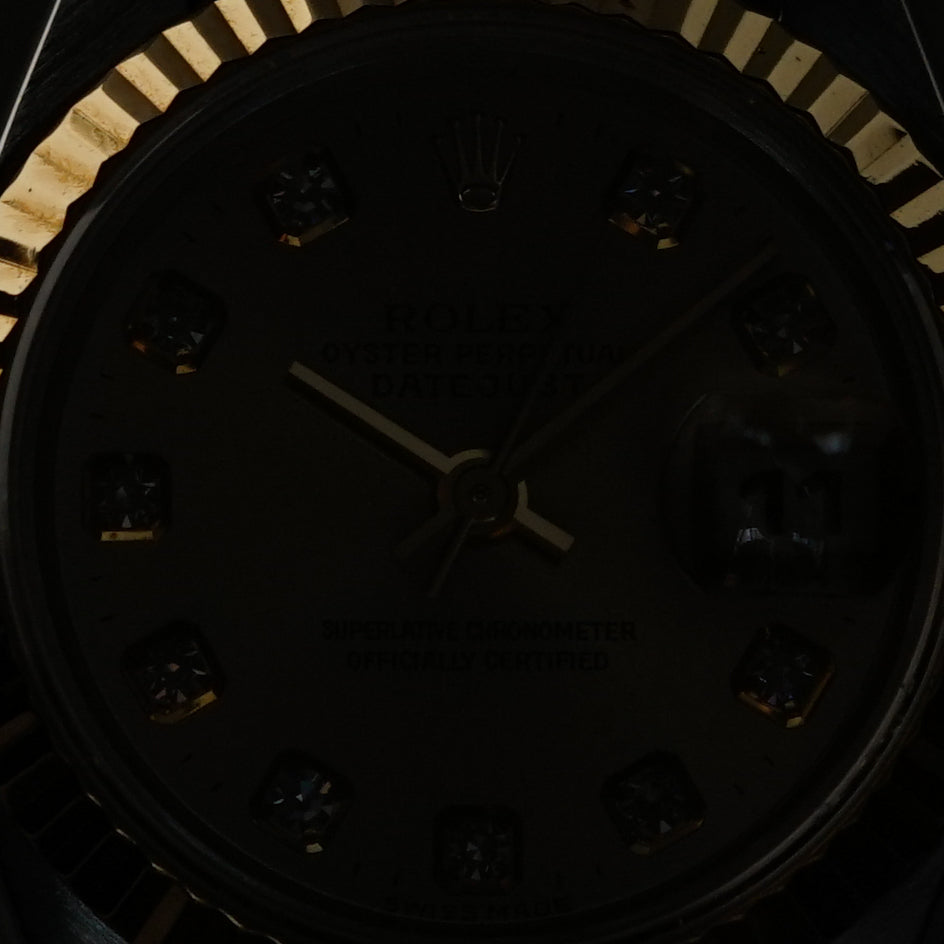 DATEJUST 26MM TWOTONE YELLOWGOLD CHAMPAGNE DIAMOND DIAL (CIRCA 1997)