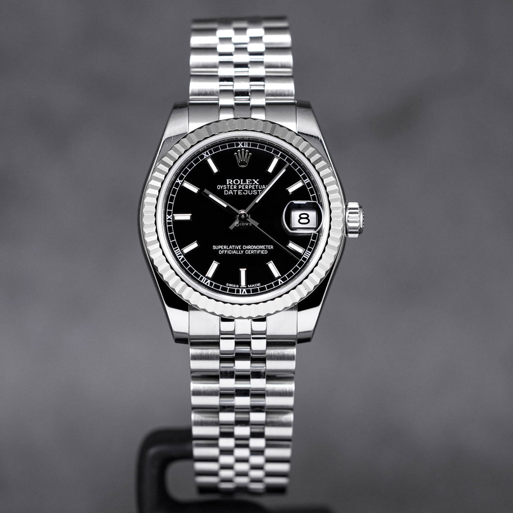 Datejust 31 black dial sale