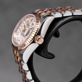 DATEJUST 26MM TWOTONE ROSEGOLD METEORITE DIAMOND DIAL (2012)