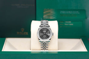 DATEJUST 28MM RHODIUM ROMAN DIAL (2021)