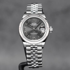 DATEJUST 28MM RHODIUM ROMAN DIAL (2021)