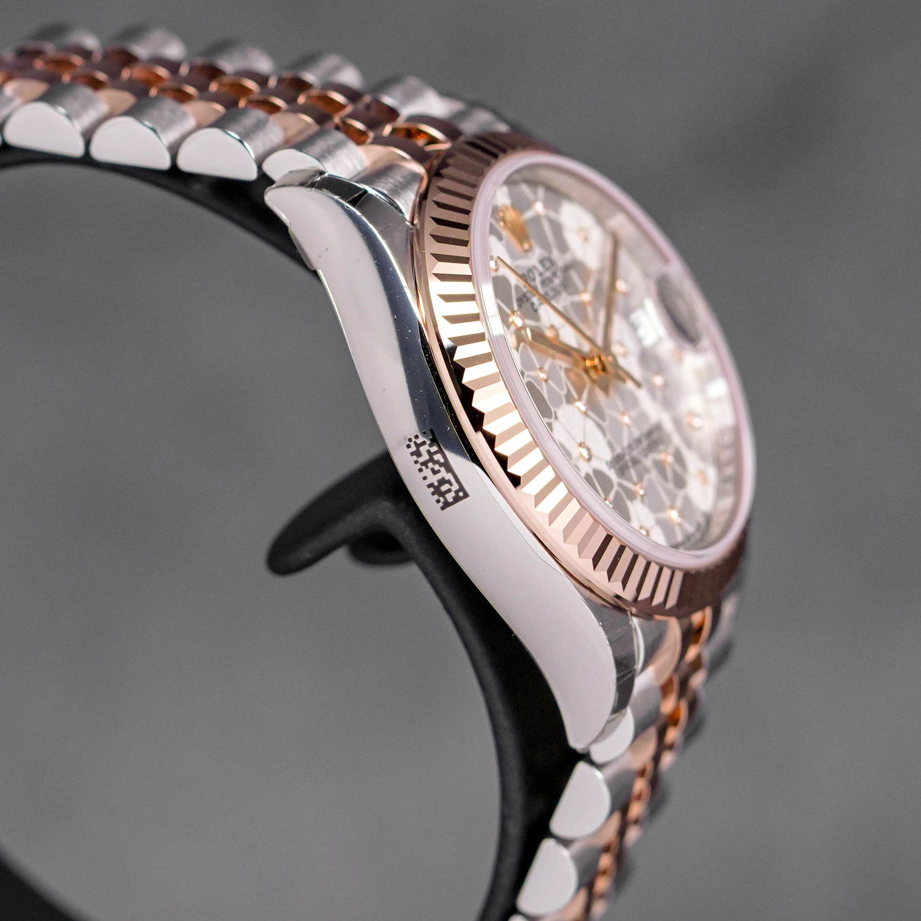 DATEJUST 31MM TWOTONE ROSEGOLD SILVER FLORAL DIAL (2023)