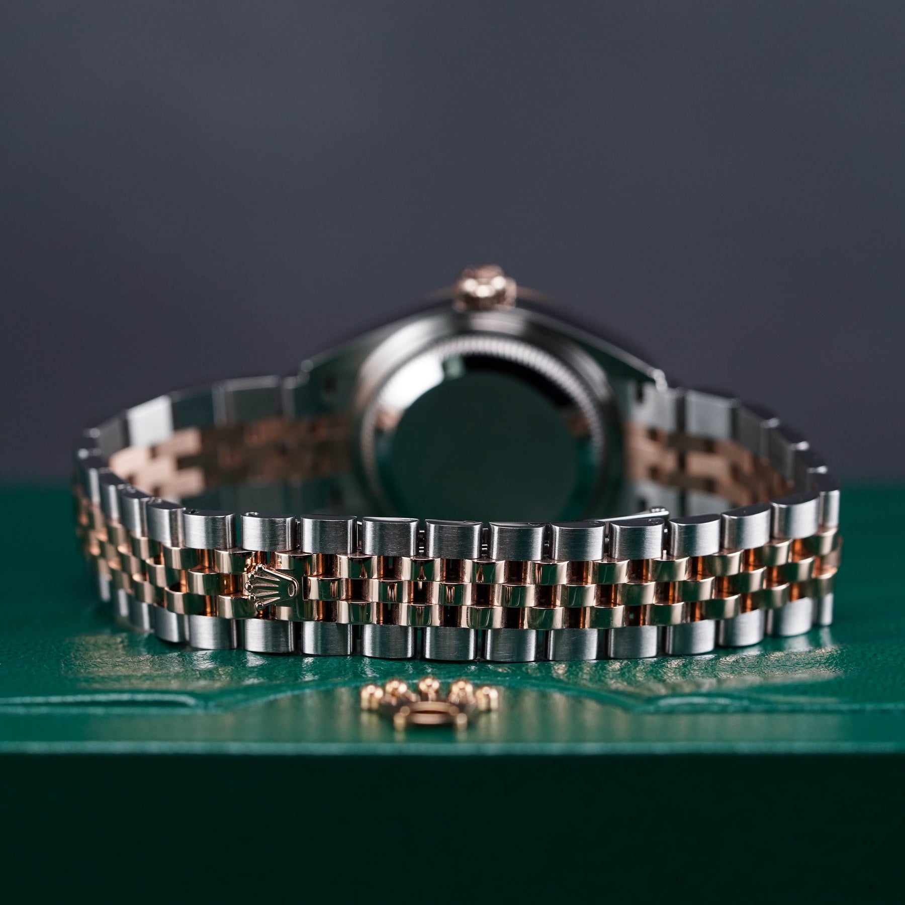 DATEJUST TWOTONE ROSEGOLD AUBERGINE DIAMOND DIAL (2019)