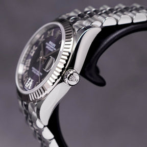 DATEJUST 31MM AUBERGINE ROMAN DIAL DIAMOND ON VI (2023)