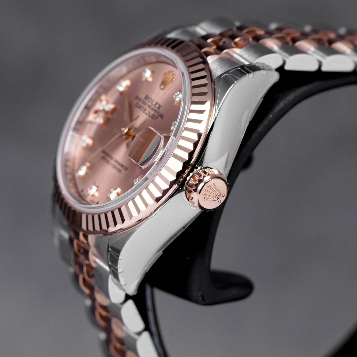 DATEJUST 28MM TWOTONE ROSEGOLD PINK STAR DIAMOND DIAL ROMAN ON 9 (2023)
