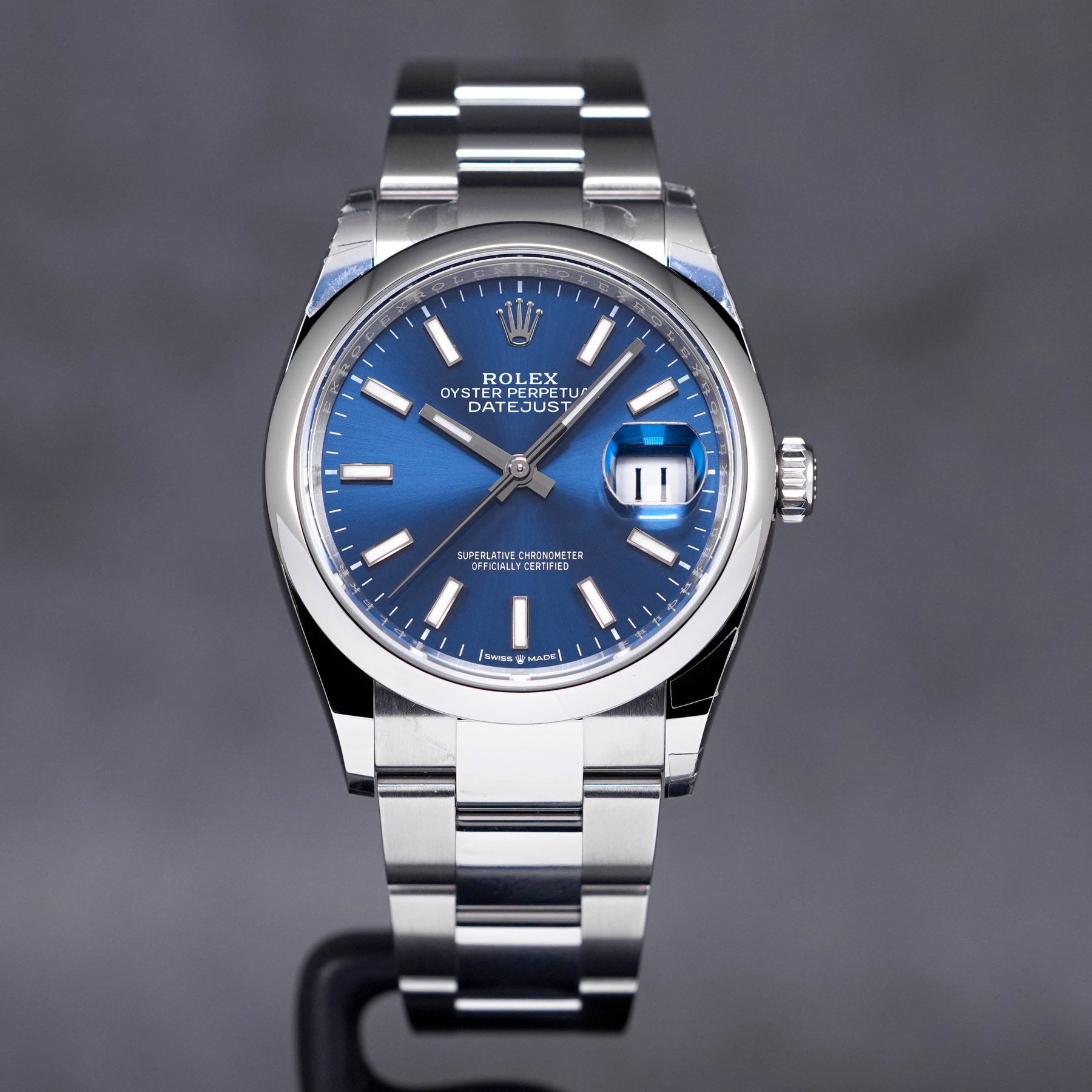 Rolex Datejust Domed Bezel Blue